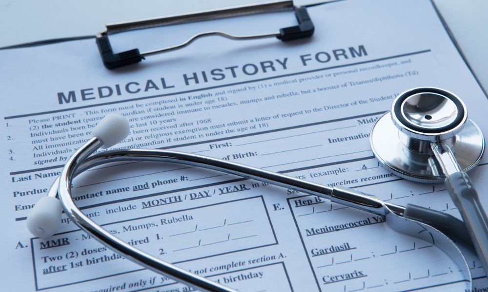 medical history during a work injury claim