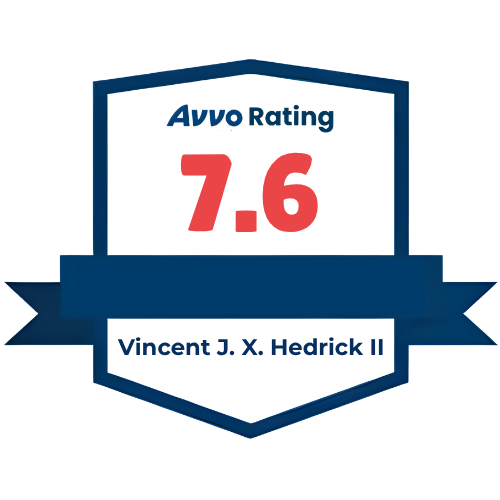 Avvo Rating - Vincent J. X. Hedrick II - 7.6